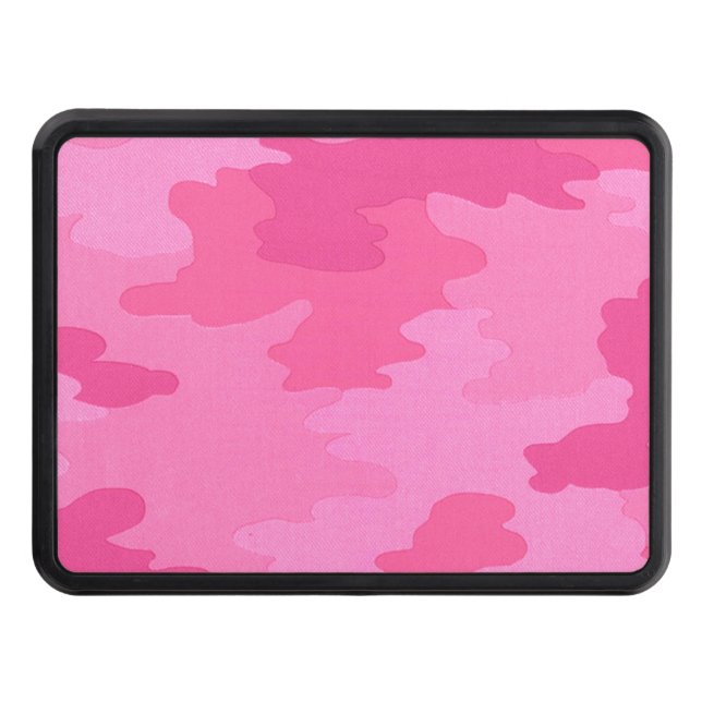Shock rosa Camouflage Trailer Hitch Cover Dragkroksskydd (Framsidan)