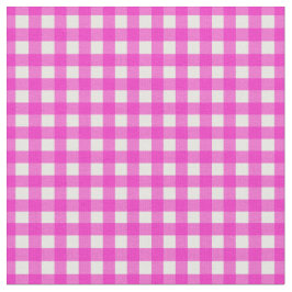 Shock rosa Checkade Gingham för Home Canning Lids Tyg