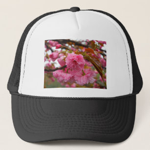 Shock rosa Cherry Blommar Flowers Truckerkeps