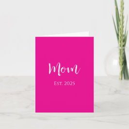 Shock rosa Cute New mamma Mors dag Kort