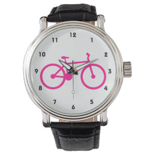 Shock rosa-cykel. motorcykel armbandsur