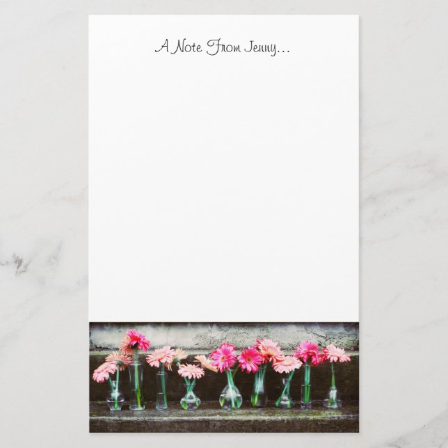 SHOCK ROSA DAISY i VAS Brevpapper (Framsida)