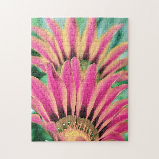 Shock rosa Daisy Petals Pussel (Vertikal)