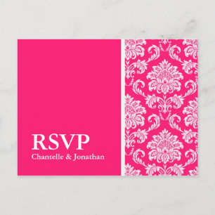 Shock rosa Damask OSA vykort