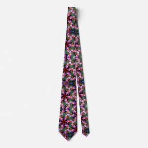 Shock rosa Diamond Neck Tie Slips