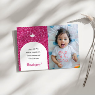 Shock rosa Doll, Mode Doll Tack-fotokort Inbjudningar