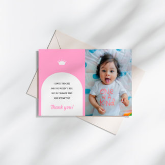 Shock rosa Doll, Mode Doll Tack-fotokort Inbjudningar