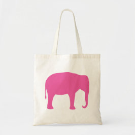 Shock rosa Elephant Silhouette Tygkasse