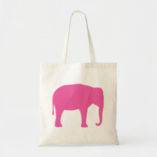 Shock rosa Elephant Silhouette Tygkasse