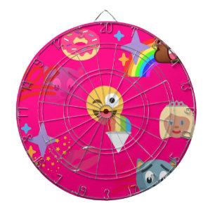 shock rosa emoji darttavla
