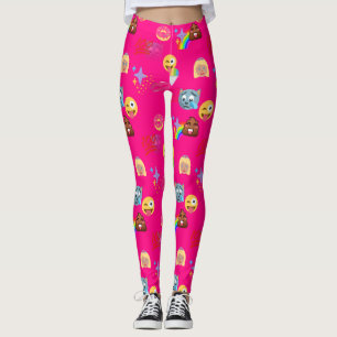 shock rosa emoji leggings
