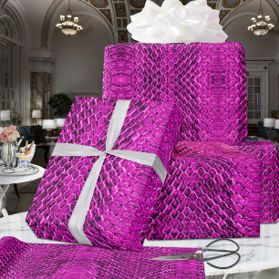 Shock rosa exotic Viper Snakeskin Presentpapper