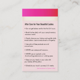 Shock rosa Eyelash Extensions Eftervård - remiss