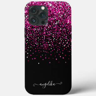 Shock rosa Faux Glitter Bokeh
