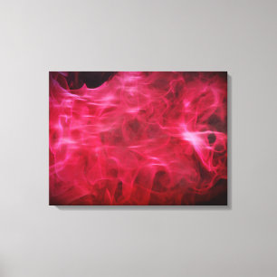 Shock rosa Fire and Flame Canvas Art