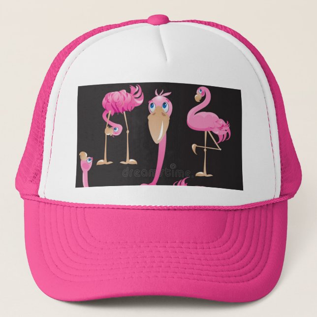 SHOCK ROSA FLAMINGO HAT KEPS (Framsida)