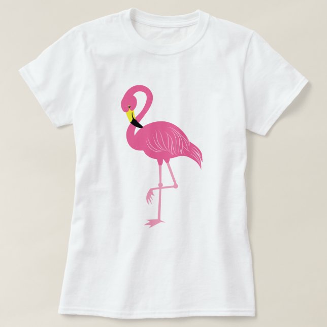 Shock rosa Flamingo T-shirt (Design framsida)