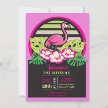 SHOCK ROSA FLAMINGO Tropical Bat mitzvah Call
