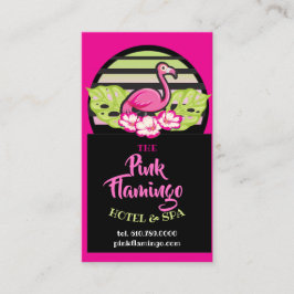 SHOCK ROSA FLAMINGO Tropical Löv Party Gift Favor Visitkort