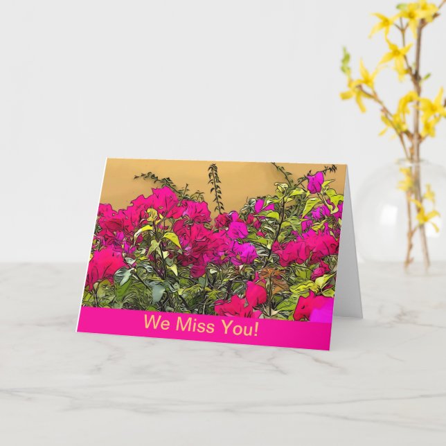 Shock rosa Flowers - Curacao Kort (Gul blomma)