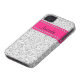 Shock rosa & fodral för iPhone 4 för silverglitter Case-Mate iPhone Skal (Underdel)