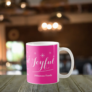 Shock rosa för glatt Helgdag Gift-Chic,  Kaffemugg