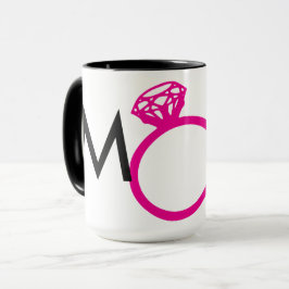 SHOCK ROSA FÖR MAID OF HONORDIAMANTRING MUGG