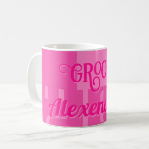 Shock rosa för personlig kaffemugg