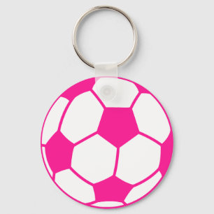Shock rosa Fotboll Nyckelring