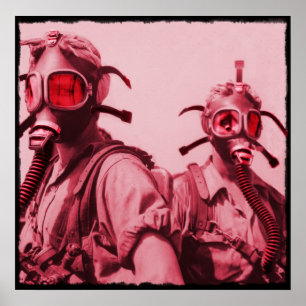 Shock rosa gasmasker poster