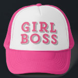 Shock rosa Girl Chef Quote Retro Marquee Keps<br><div class="desc">En roligt och snyggt med shock rosa retro marquee typography ’Girl Chef’. Denna design finns i andra produkter.</div>