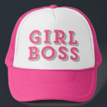 Shock rosa Girl Chef Quote Retro Marquee Keps<br><div class="desc">En roligt och snyggt med shock rosa retro marquee typography ’Girl Chef’. Denna design finns i andra produkter.</div>