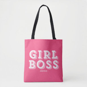 Shock rosa Girl Chef Quote Retro Marquee Tygkasse