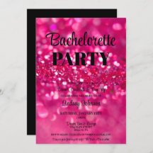 Shock rosa Glam Bachelorette Party