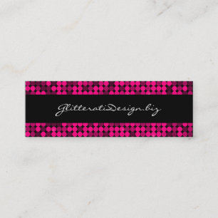 Shock rosa Glam magra Bizcard Mini Visitkort