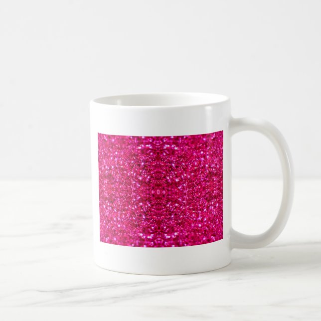 shock rosa glitter kaffemugg (Höger)