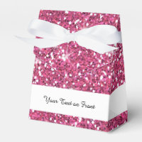 Shock rosa Glitter tryckt