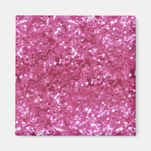 Shock rosa Glitter utseende Magnet