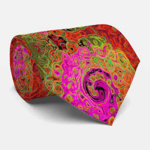 Shock rosa Groovy Abstrakt Retro Liquid Swirl Slips