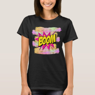 Shock rosa Gult för återskapande av Stil-popup-b T Shirt