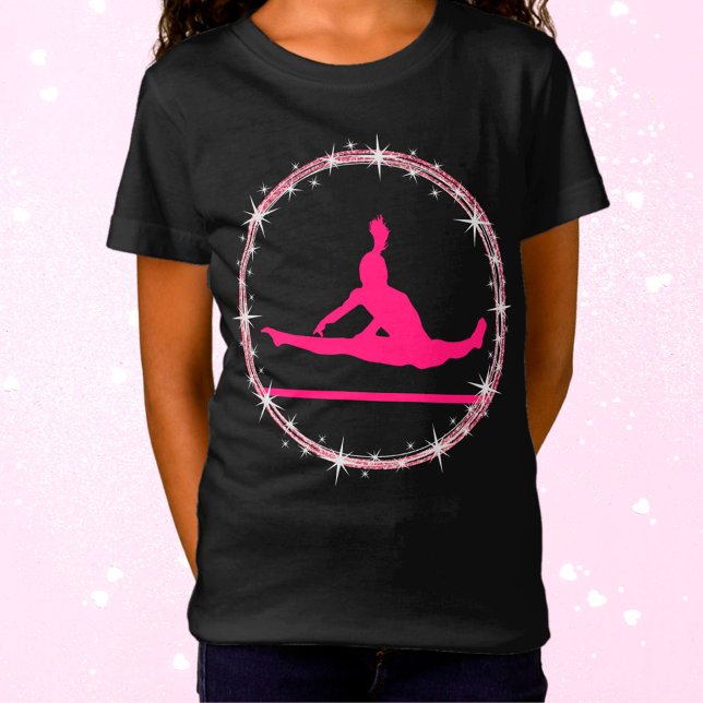 Shock rosa Gymnast Twinkle Gymnastics T Shirt (Skapare uppladdad)