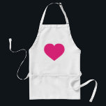 Shock rosa Heart Förkläde<br><div class="desc">Den här plattan har ett shock rosa hjärta.</div>