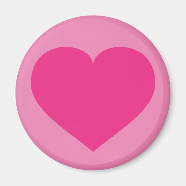 Shock rosa Heart Magnet (Framsidan)