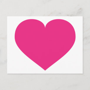 Shock rosa Heart Vykort