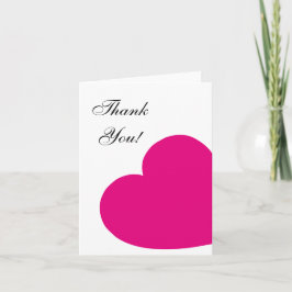 Shock rosa Hjärtat Tack