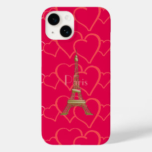 Shock rosa, i Kärlek Paris Fodral-Mate iphone case