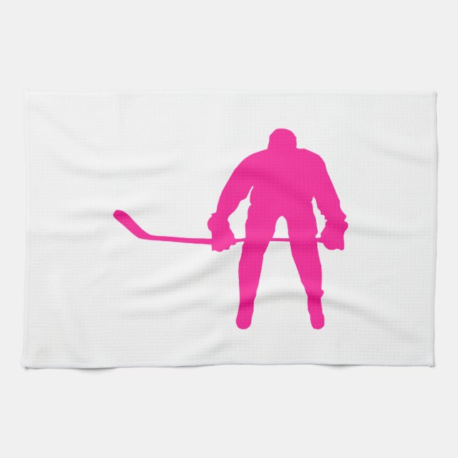 Shock rosa Ice Hockey Kökshandduk (Horisontell)