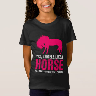 Shock rosa Ja, jag blöder som en häst T-Shirt