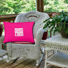 shock rosa - lägg till logotyp prydnadskudde