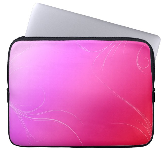 Shock rosa laptop sleeve (Framsidan)